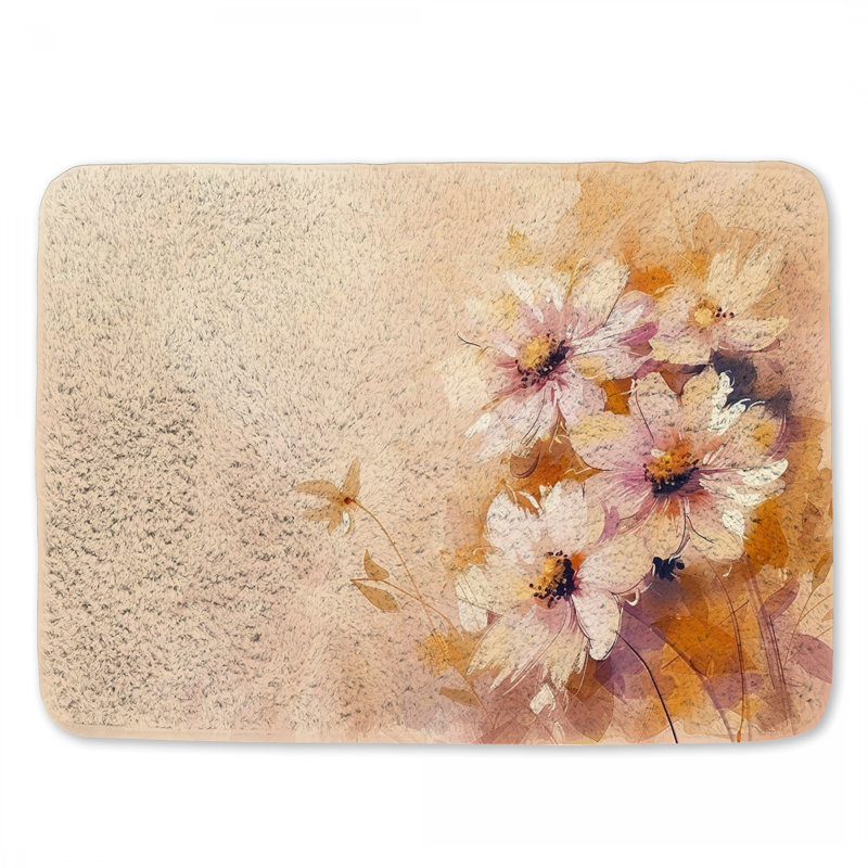 Matai Microfiber / Microsuede Non-Slip Bath Mat, 17" W x 24" L