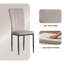 Ensemble de 4 chaises de salle à manger rembourrées en velours avec pieds en métal