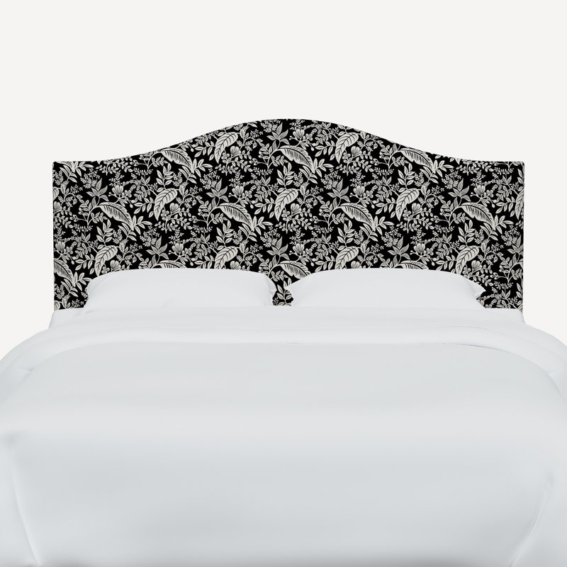 Tête de lit Mayfair, Très grand, Noir toile et lin crème RPC