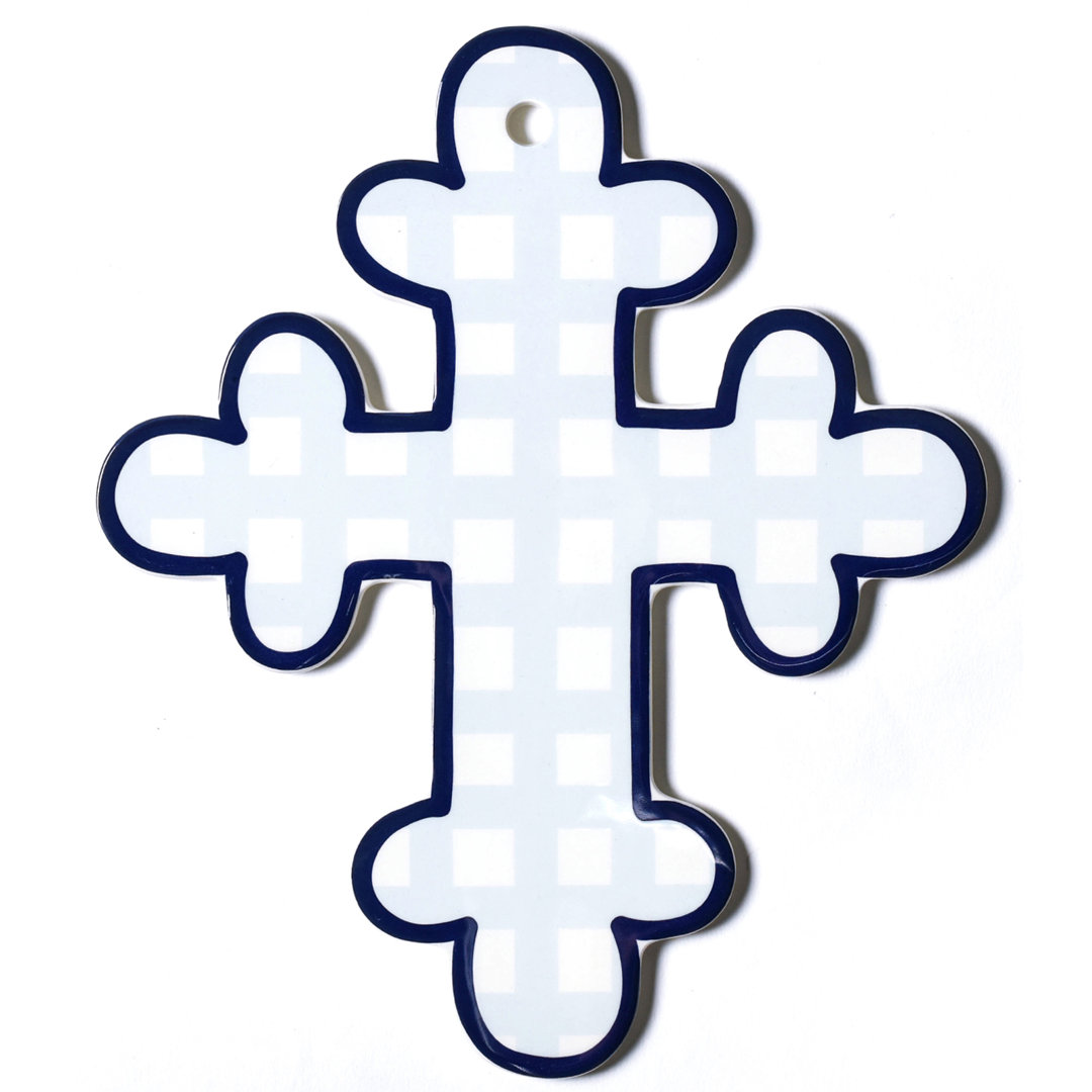 Gingham Cross Wall Décor Coton Colors by Laura Johnson 