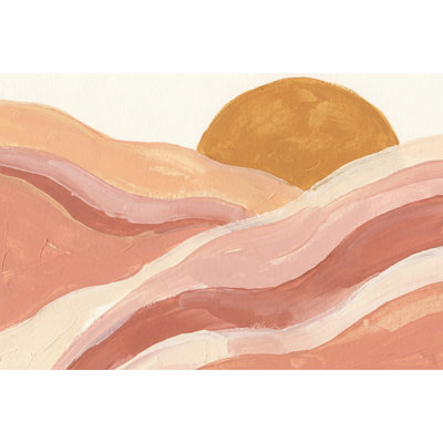 Papier peint abstrait soleil