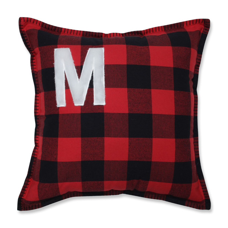 Plaid Reversible Throw Pillow, M