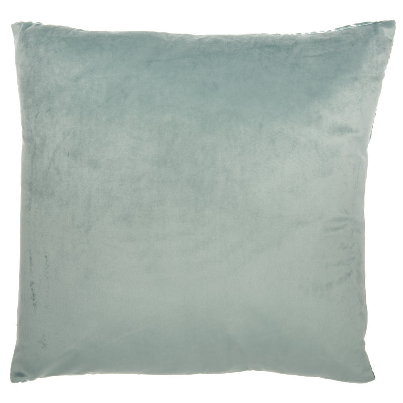  Housse de coussin carré et insert, Céladon, H 20 po x l 20 po, Carré