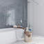 11"X 12.6" Herringbone Polished Glass Mosaic Tile-61266928