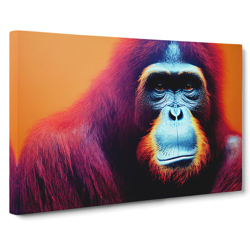 Spectacular Orangutan - Wrapped Canvas, 40cm H x 60cm W x 3cm D