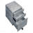 3-Drawer Silver File Cabinet For Office Organization-132089455