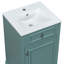 Meuble-lavabo de 20 pouces avec lavabo en céramique, porte à fermeture douce, tablette réglable et support de rangement fixé à la porte-108570362