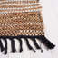 Tapis rayé en coton / cuir / jute tissé à la main Preston-665892146