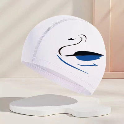 Spandex swim cap Unisex Swim Solid Color Swim White Swim Fabric Swim Swimming For Men And Women