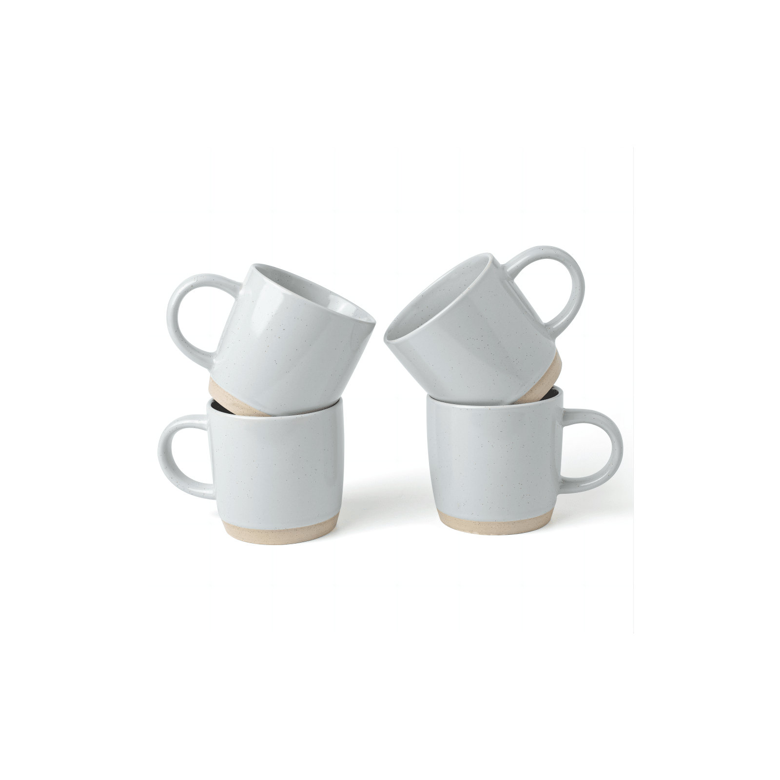 Daytona Stoneware Coffee Mug, Light Gray
