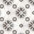 Dahlia 6" x 6" Noir Patterned Matte Porcelain Floor and Wall Tile-111026569