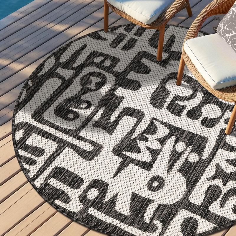 Tapis Lyric Hower, Rond 6 pi 1 po