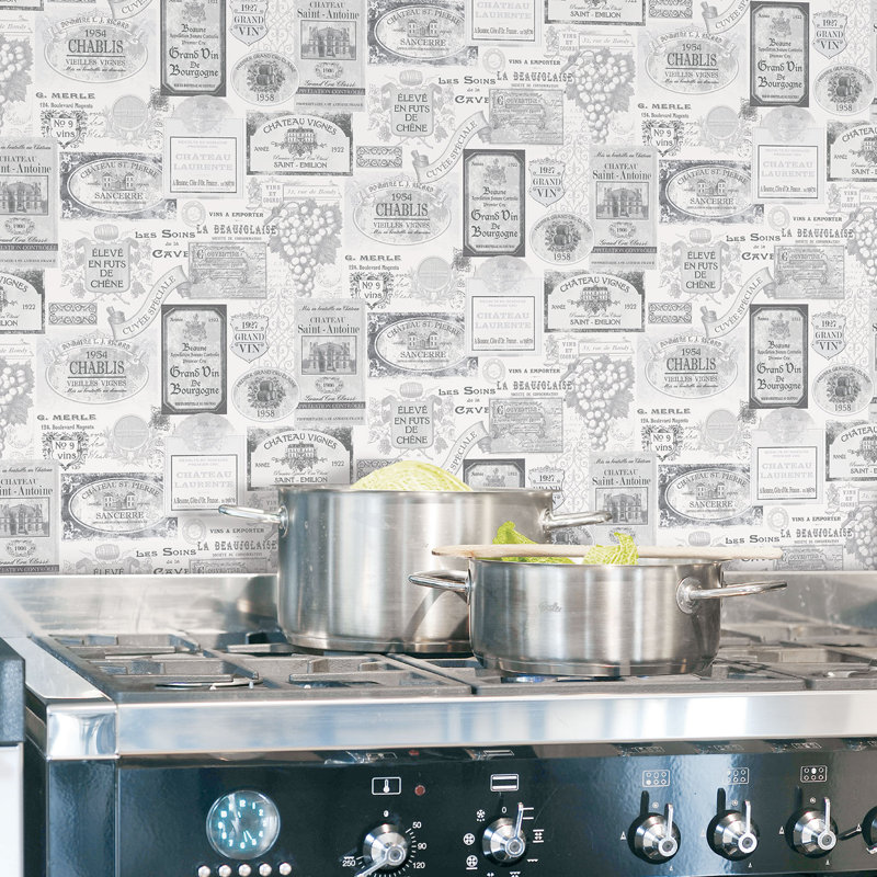 Angelos 1000cm x 53cm Matte Paste the Wall Wallpaper Roll, Grey