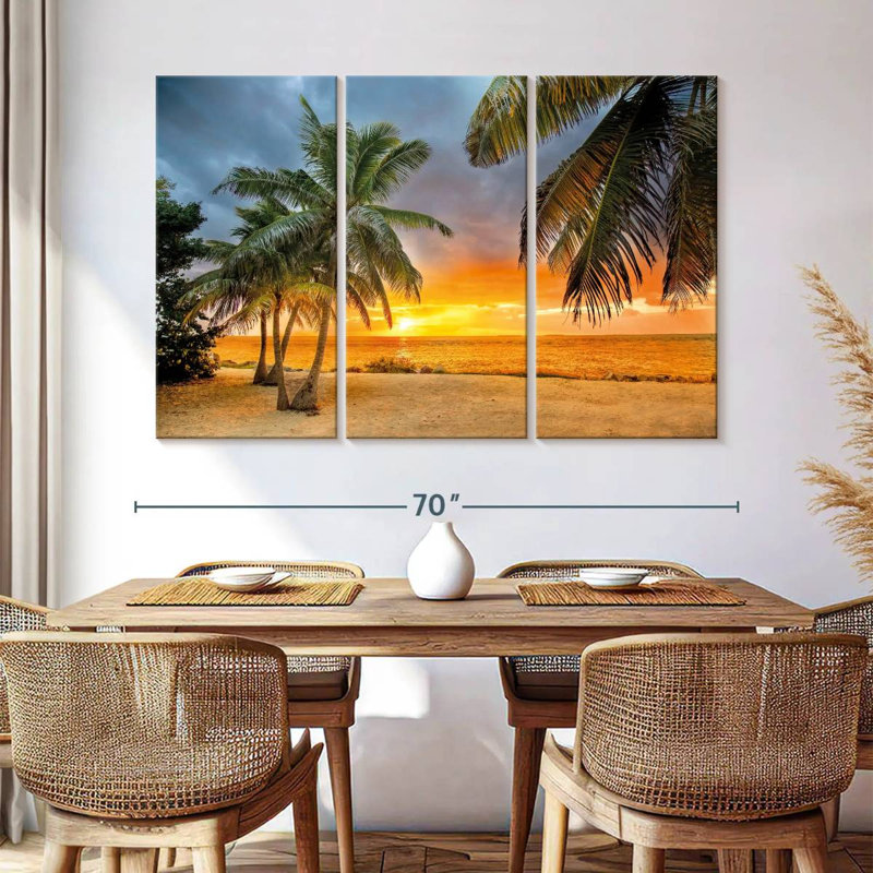 Key West Tropical Gillard Sunset, 42" H x 65" W
