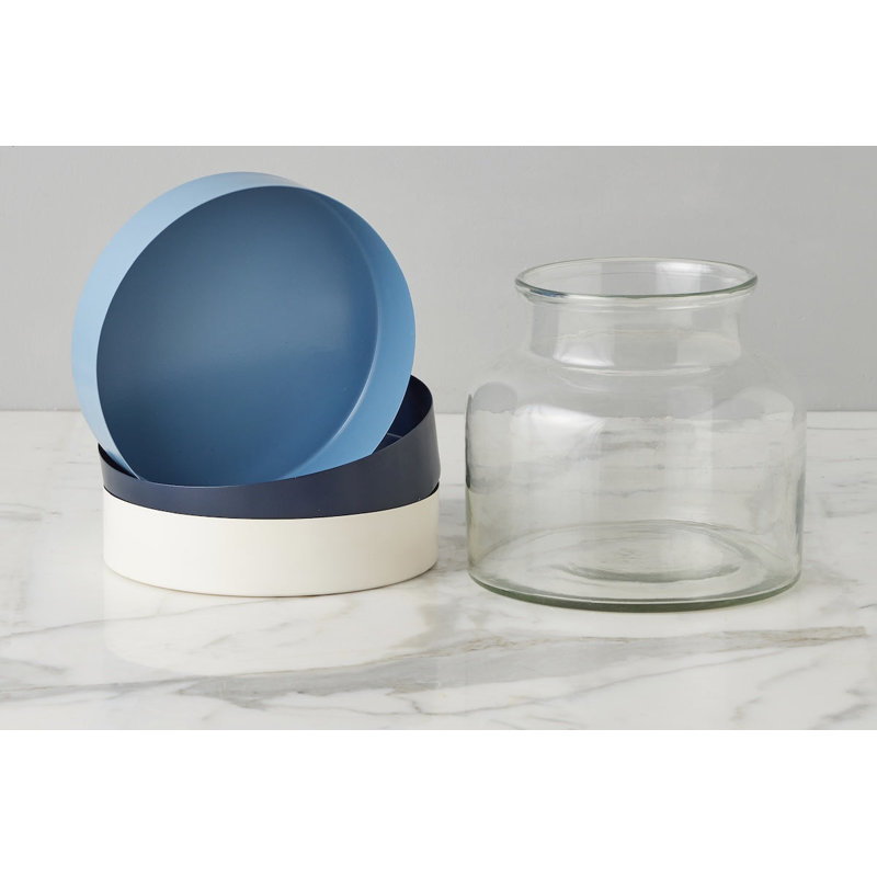 3-in-1 Glass Bloom Vase, Maritime