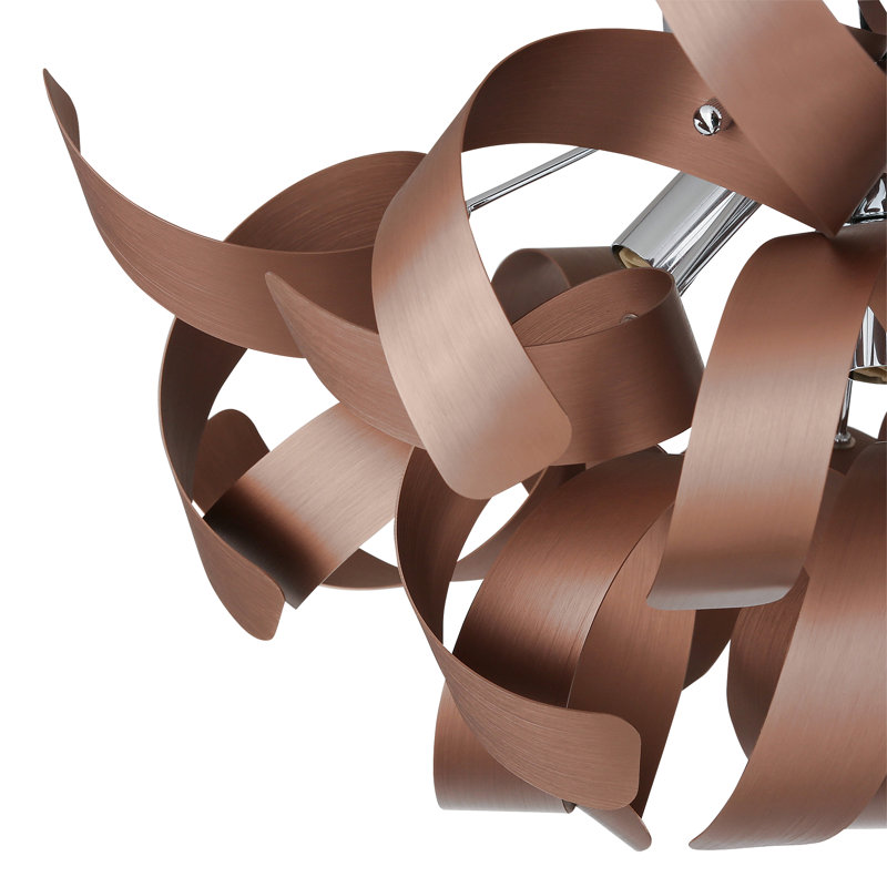 Mcelroy Flush Mount, Brushed Copper, 4