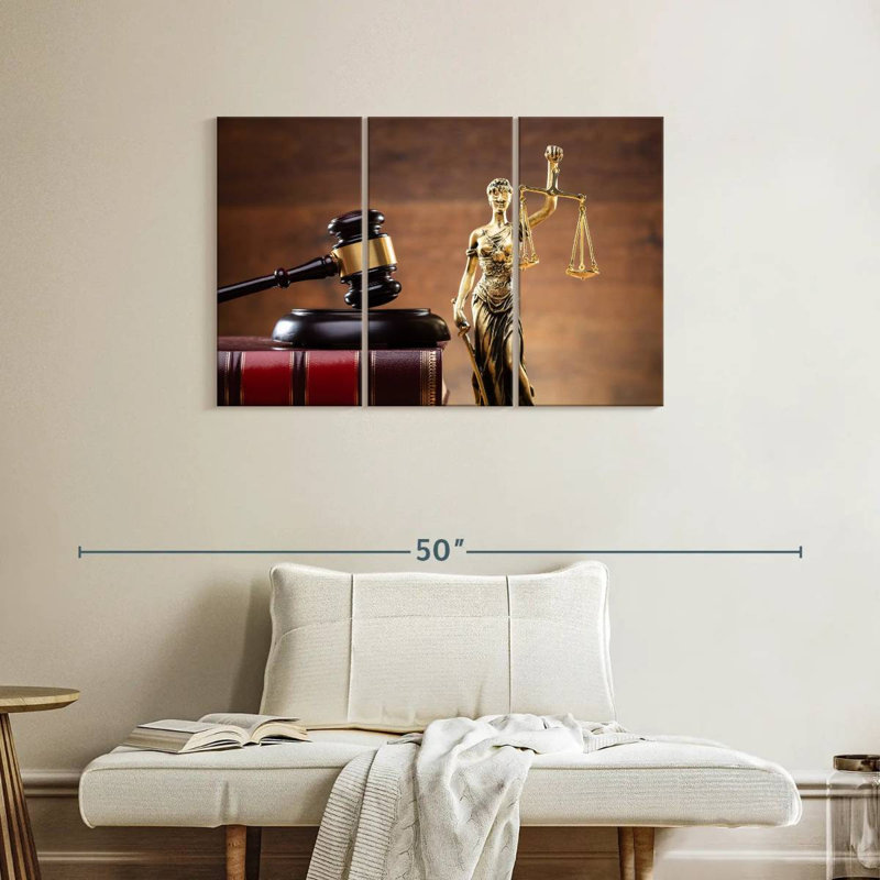 Alcaraz Golden Lady Justice, 24" H x 38" W