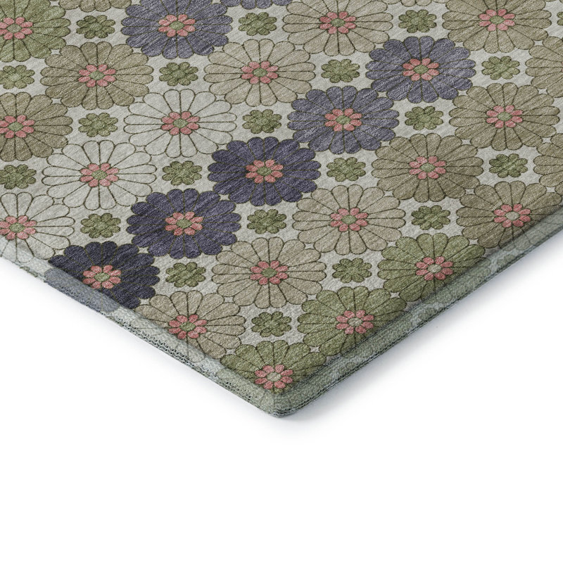 Premium Machine Washable Varasteh AMF1678 Geometric Rug, Runner 2'3" x 7'6"