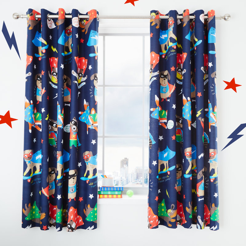 Super Dog Eyelet Sheer Curtains