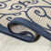 Deilani Vintage Filigree Textured Weave Navy/Beige Indoor/Outdoor Rug
