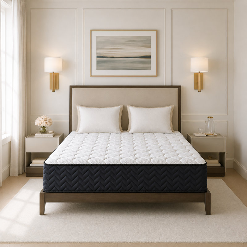 12-Inch Motion Isolation Hybrid Mattress – Cooling Memory Foam with Breathable Support, CertiPUR-US Certified, 100-Night Sleep Trial