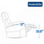 Manual Recliner Chair with Rocker and Swivel-1480647430