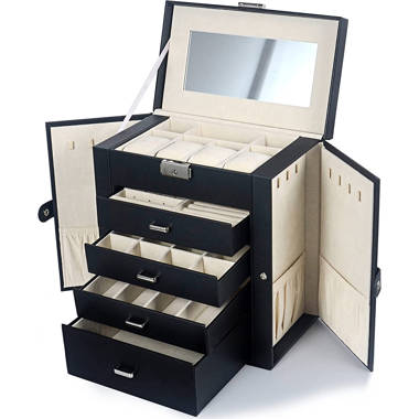Latitude Run® Amber Acrylic Jewelry Box w/ Drawer
