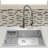 Drop-In Brushed Stainless Steel Single Bowl 1-Hole Kitchen Sink-25196407