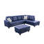  Canapé modulaire en similicuir 3 pièces avec repose-pieds-1847012411-1847012356