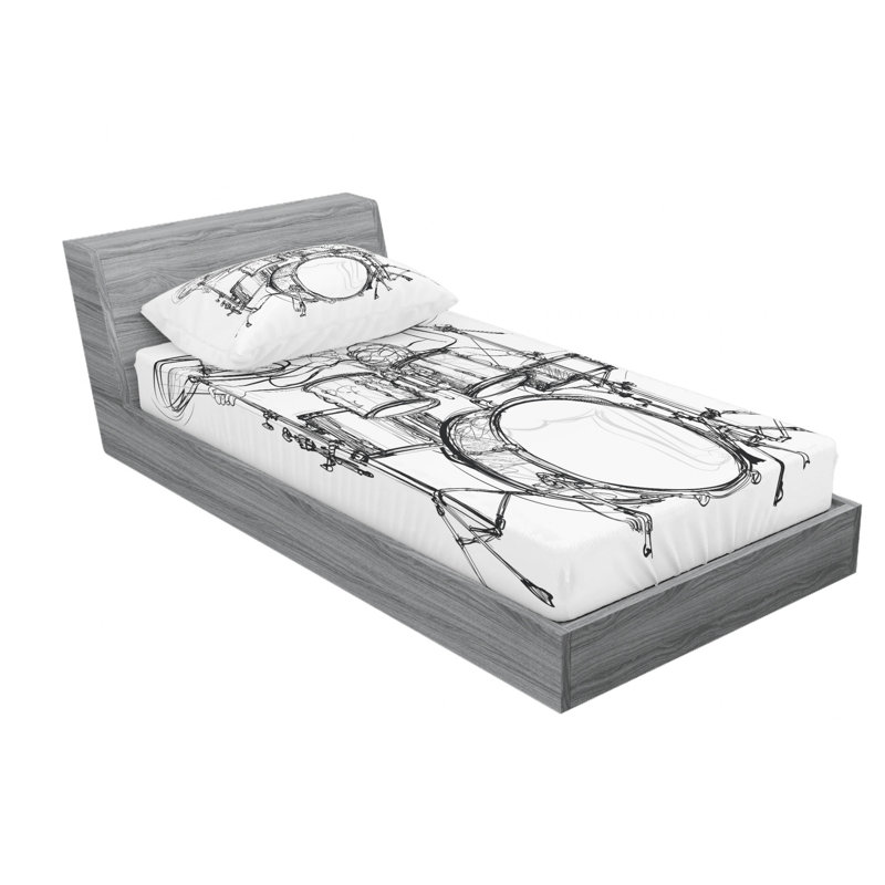 Microfiber Sheet Set, Twin XL Sheet Set + Fitted Sheet + 1 Pillowcase