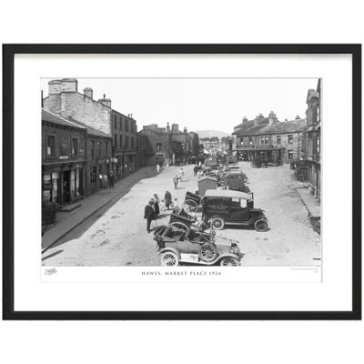 Hawes, Market Place 1924 - Single Picture Frame Print