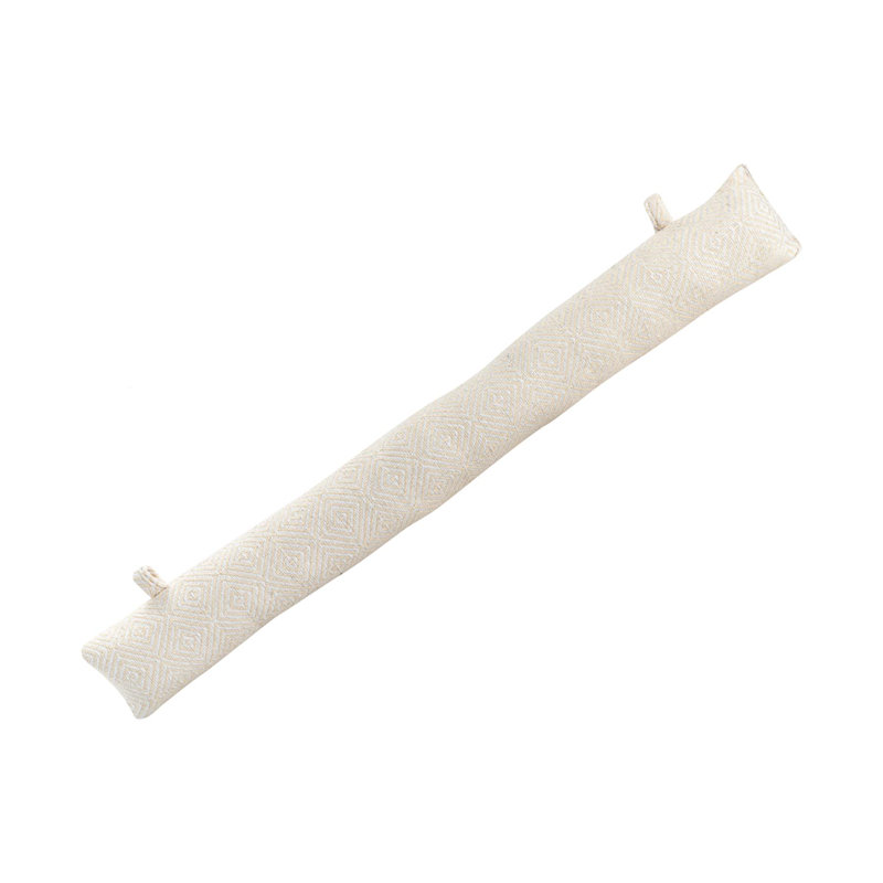 Nicola Spring - Chevron Draught Excluder - 80cm, Natural