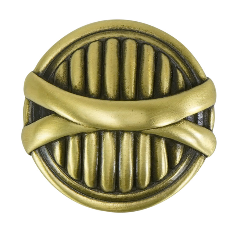 WESTPORT KNOB PLATE, Brass, 1 1/8"