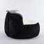 Fauteuil à billes surdimensionné en fausse fourrure avec rembourrage en mousse déchiquetée-506703383