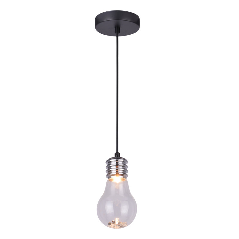 Magdalen 1 - Light Silver Bulb Pendant