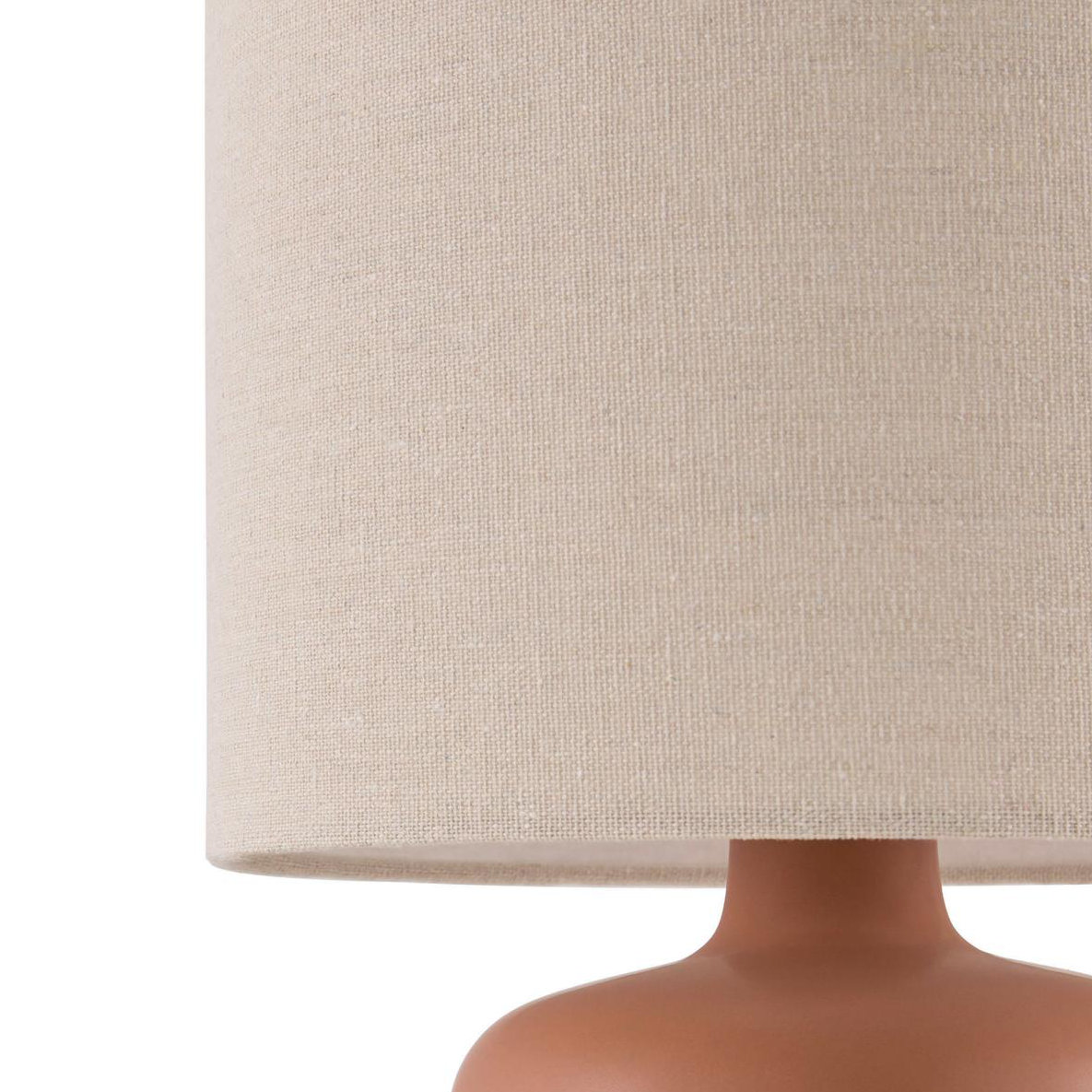 Pramit Ceramic Table Lamp, Burnt Orange