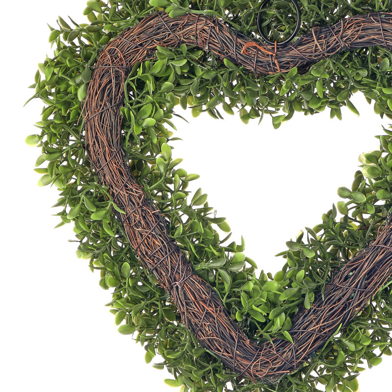 Cœur mural 14 "UV Boxwood