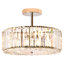  Plafonnier semi-encastré cylindrique en cristal à 4 lumières à intensité variable-863158133-845498495