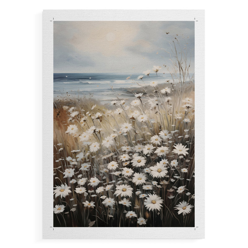Imprimé floral rétro CCII - impression sur toile seulement - non encadrée, H 12 po x l 8 po