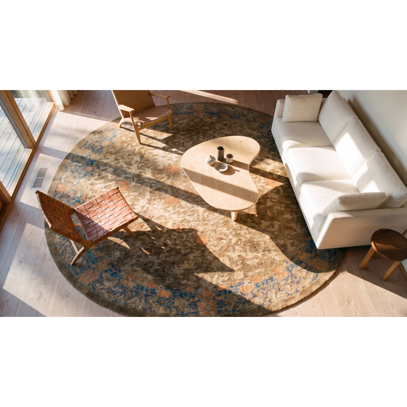 Antique Peking Room Size Wool Mocha Rug