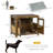 Sharlene Dog Crate End Table