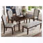 Ensemble de table de salle à manger 6 pièces avec 4 chaises capitonnées et 1 banc-1450957172-1450957177-1450957176-1450957183