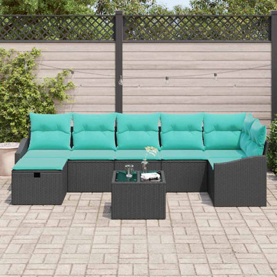 Ensemble de canapé de jardin avec coussin vidaXL 8 pièces vidaXL