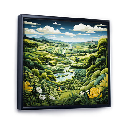 " Countryside Green Pastures An I "