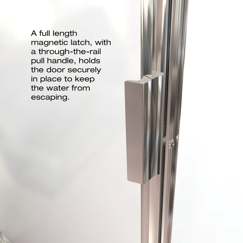Deluxe Chrome Framed Neo-Angle Reversible Shower Enclosure