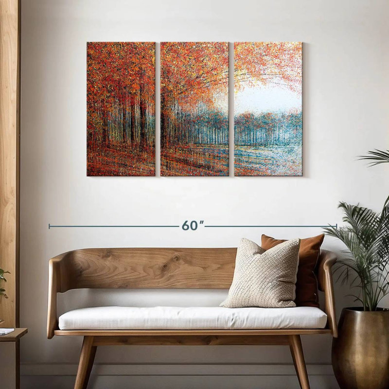 Avery les arbres rouges, H 28 po x l 45 po