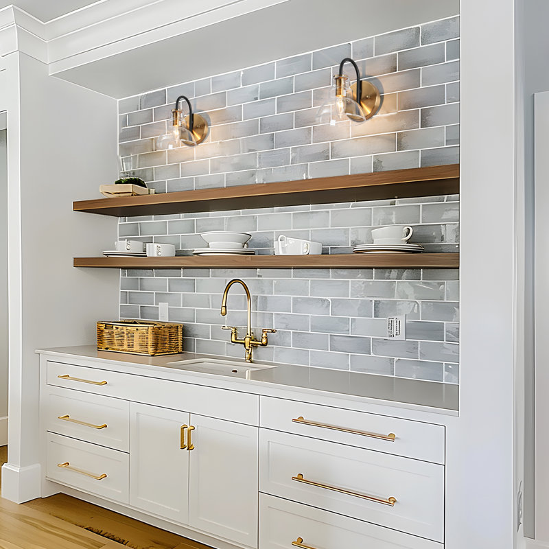 Mitchal 1 - Light Dimmable Brass/Black Sconce