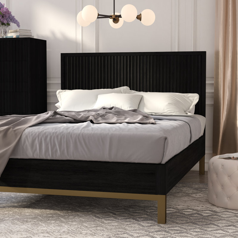 Dornhof Solid Wood Platform Bed, King