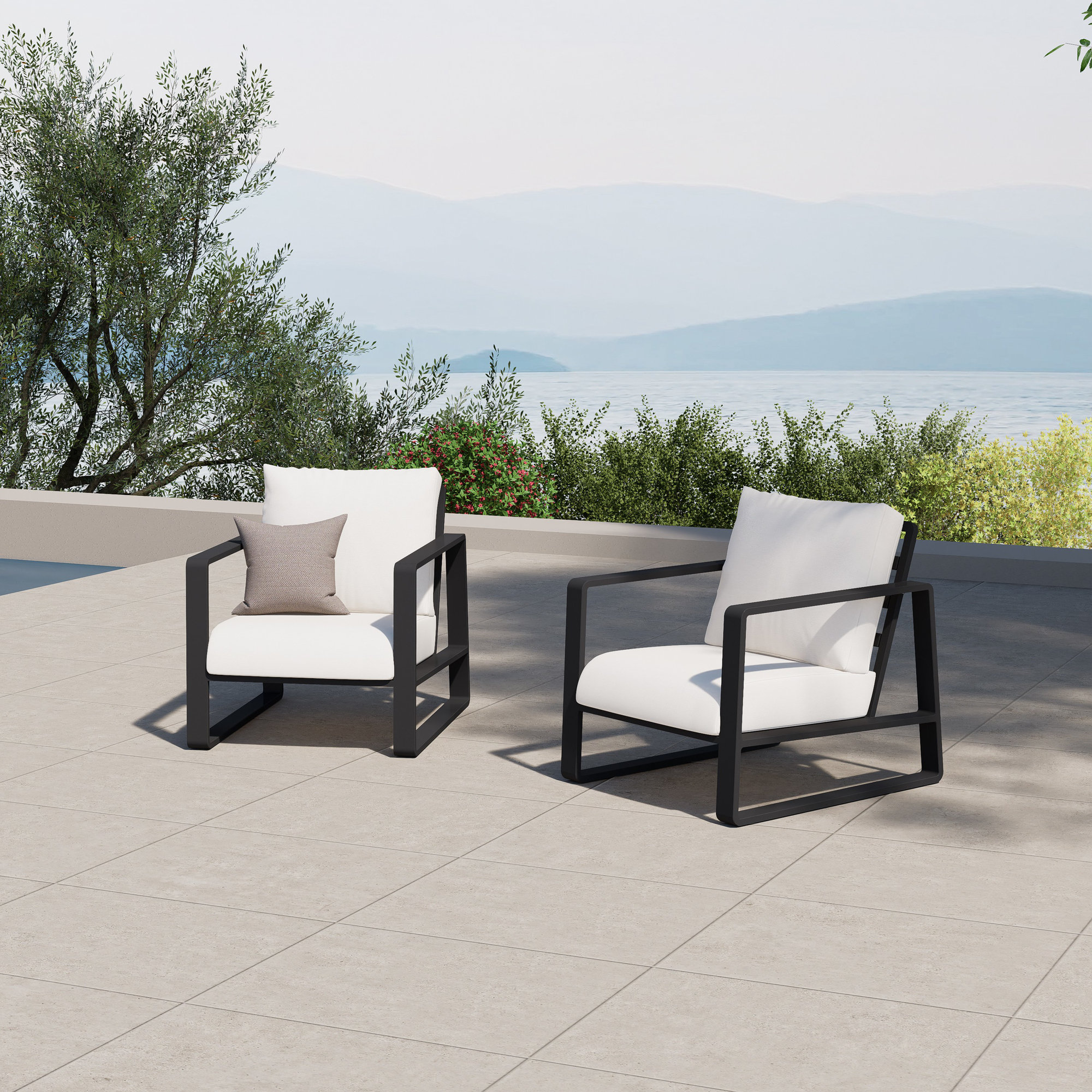 Metal Outdoor Lounge Chair