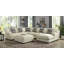 Repose-pieds de salon en tissu de chenille beige, siège confortable et moelleux, pieds en bois et mousse, repose-pieds 1pc seulement.-967537411